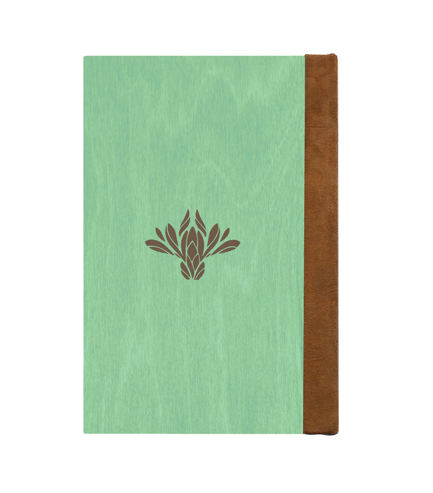 Wood Snake Magnetic Wooden Journal, Jade & Lichen
