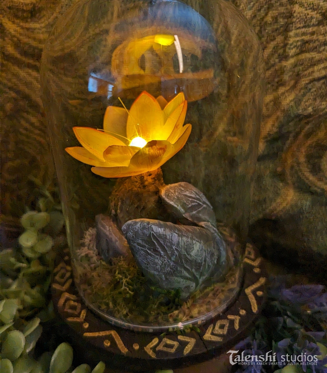 Enchanted Flower LED Diorama by Talenshi Studios, The Stone Leaves, view 1