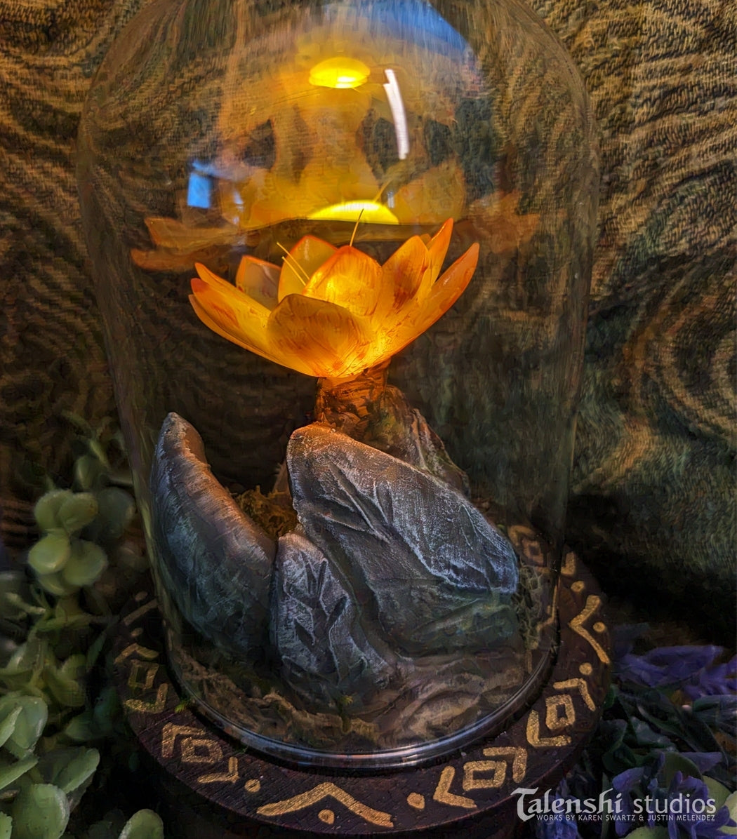 Enchanted Flower LED Diorama by Talenshi Studios, The Stone Leaves, view 2