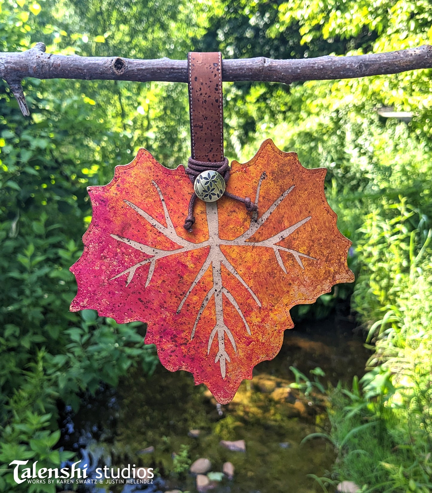 Autumn Red Sycamore Leaf Wallet or Coin Purse (2 sizes)