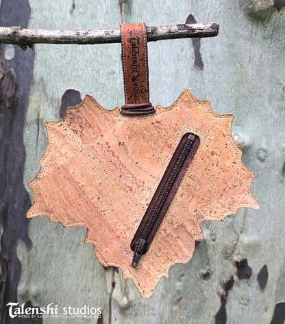 Autumn Red Sycamore Leaf Wallet or Coin Purse (2 sizes)