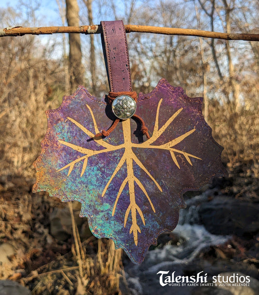 Cork Leather Zipper Pouch - Galaxy Sycamore (2 sizes)