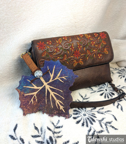 Galaxy Sycamore Leaf Wallet or Coin Purse (2 sizes)