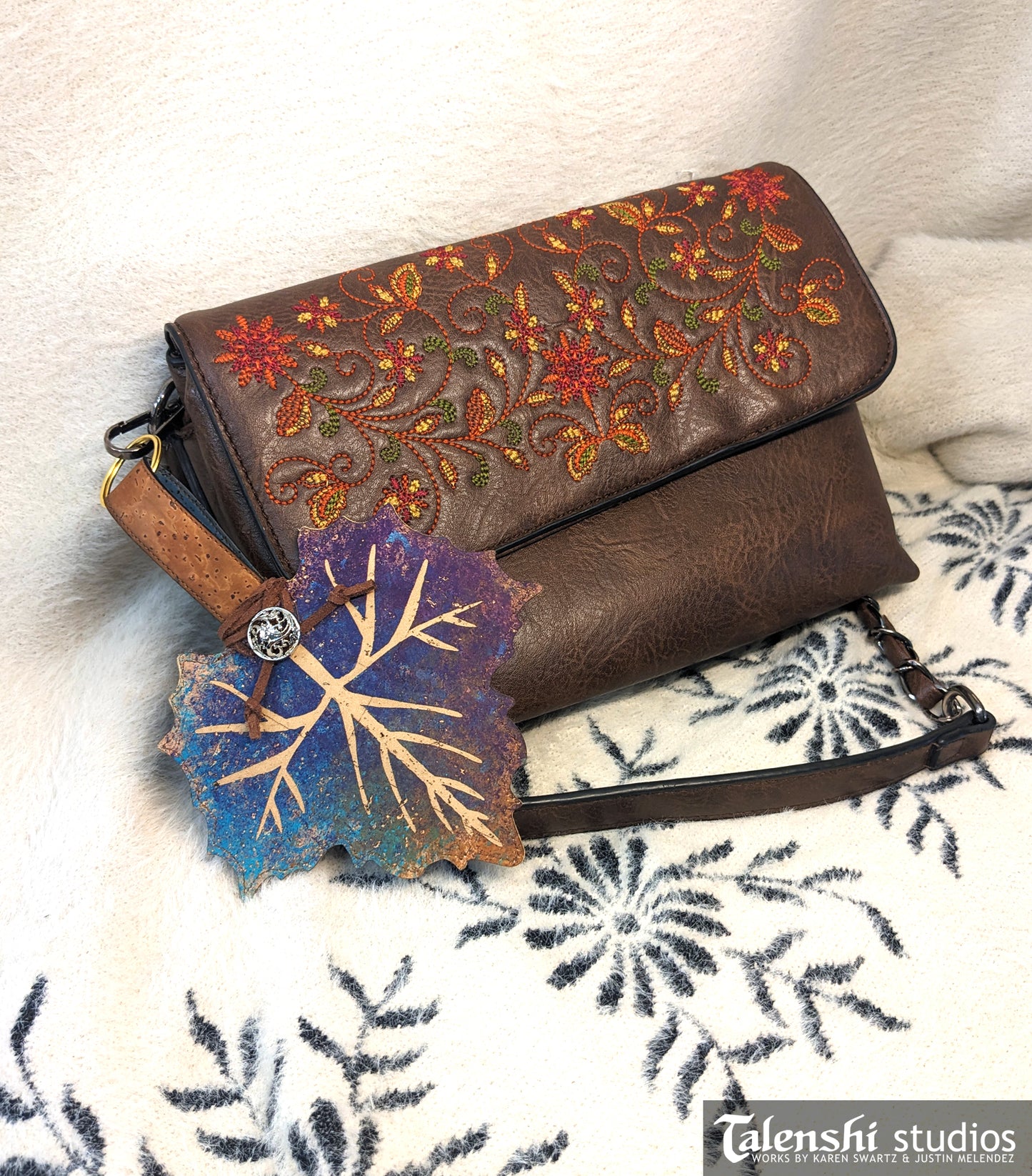 Galaxy Sycamore Leaf Wallet or Coin Purse (2 sizes)