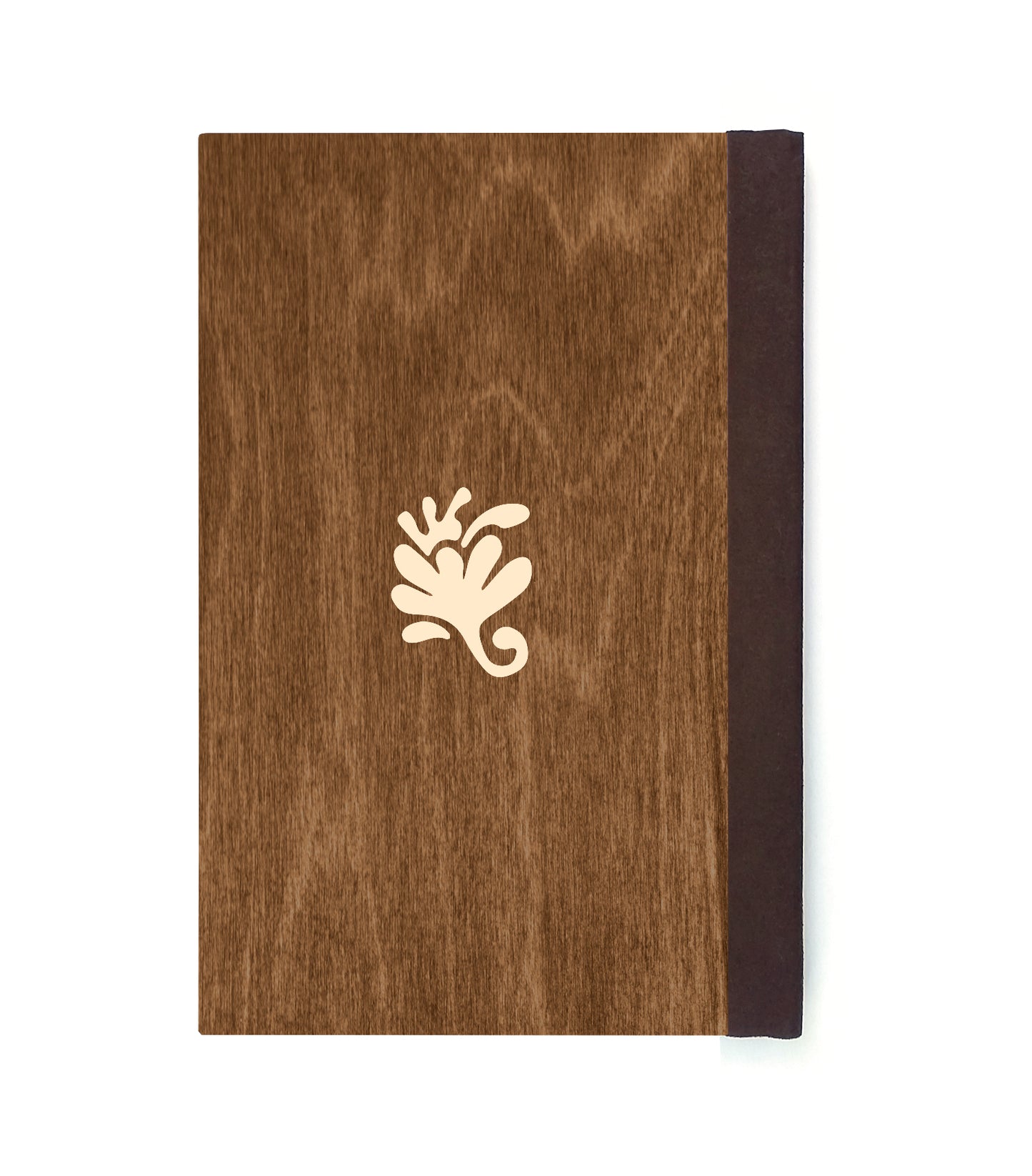 Water Dragon Magnetic Wooden Journal, Brown & Cream