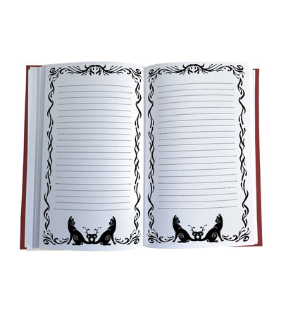 Hugin & Munin Magnetic Wooden Journal, Black & Cream