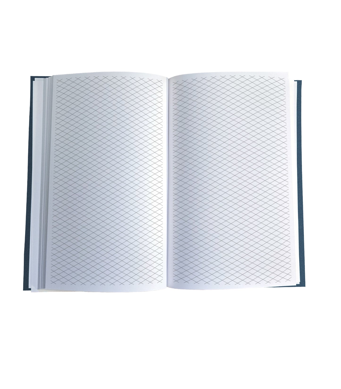 Blooming Lotus Magnetic Wooden Journal, Blue & Gray