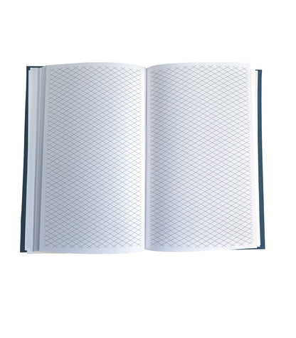 Blooming Lotus Magnetic Wooden Journal, Blue & Gray
