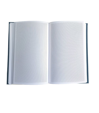 Blooming Lotus Magnetic Wooden Journal, Blue & Gray