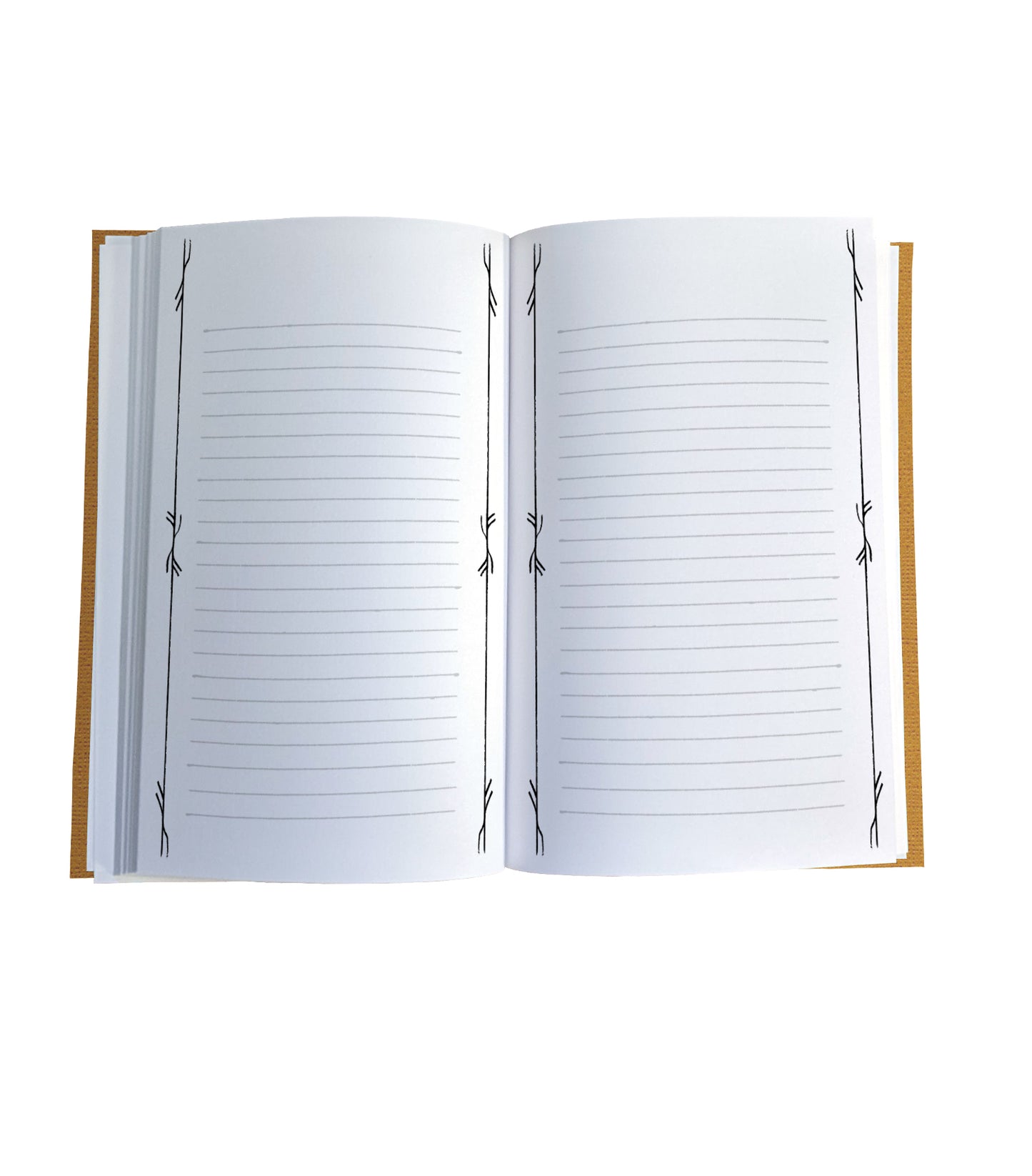 Aurora Bears Magnetic Wooden Journal, Honey & Tan