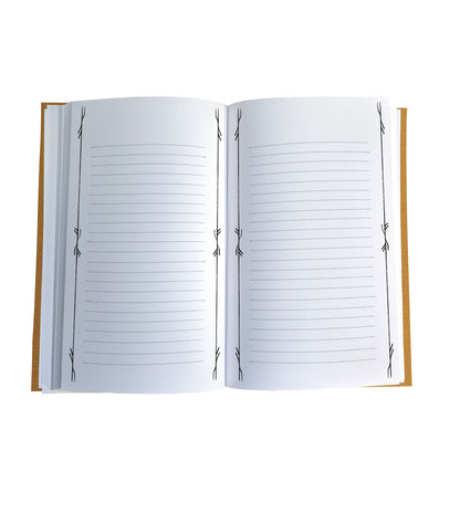 Aurora Bears Magnetic Wooden Journal, Honey & Tan