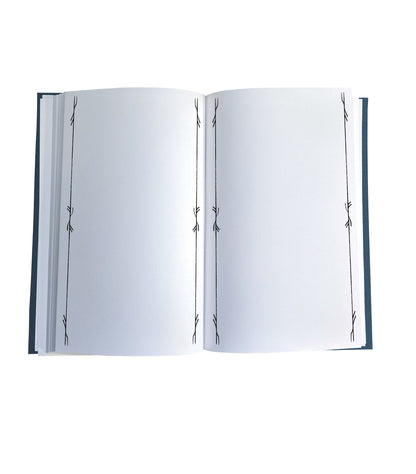 Assassin Wren Magnetic Wooden Journal, Jade & Blue