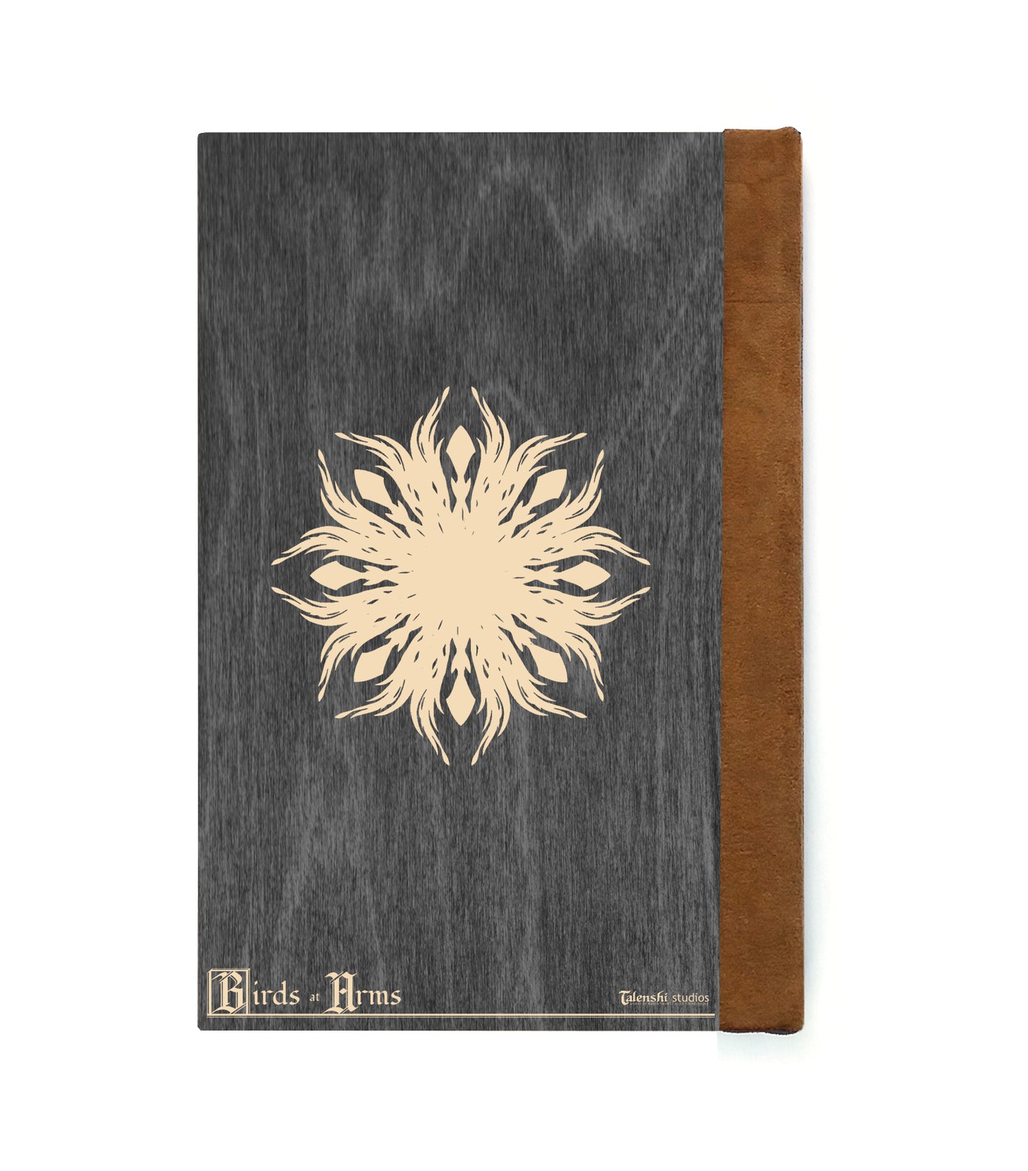 Hornbill General Magnetic Wooden Journal, Black & Cream