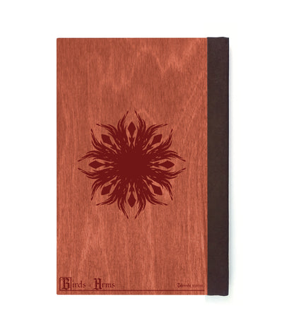 Hornbill General Magnetic Wooden Journal, Red & Dark Red