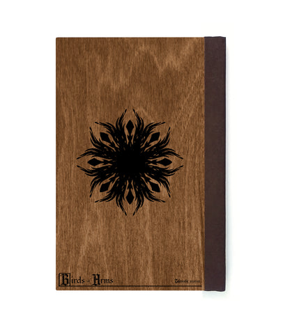 Kestrel Mercenary Magnetic Wooden Journal, Brown & Black