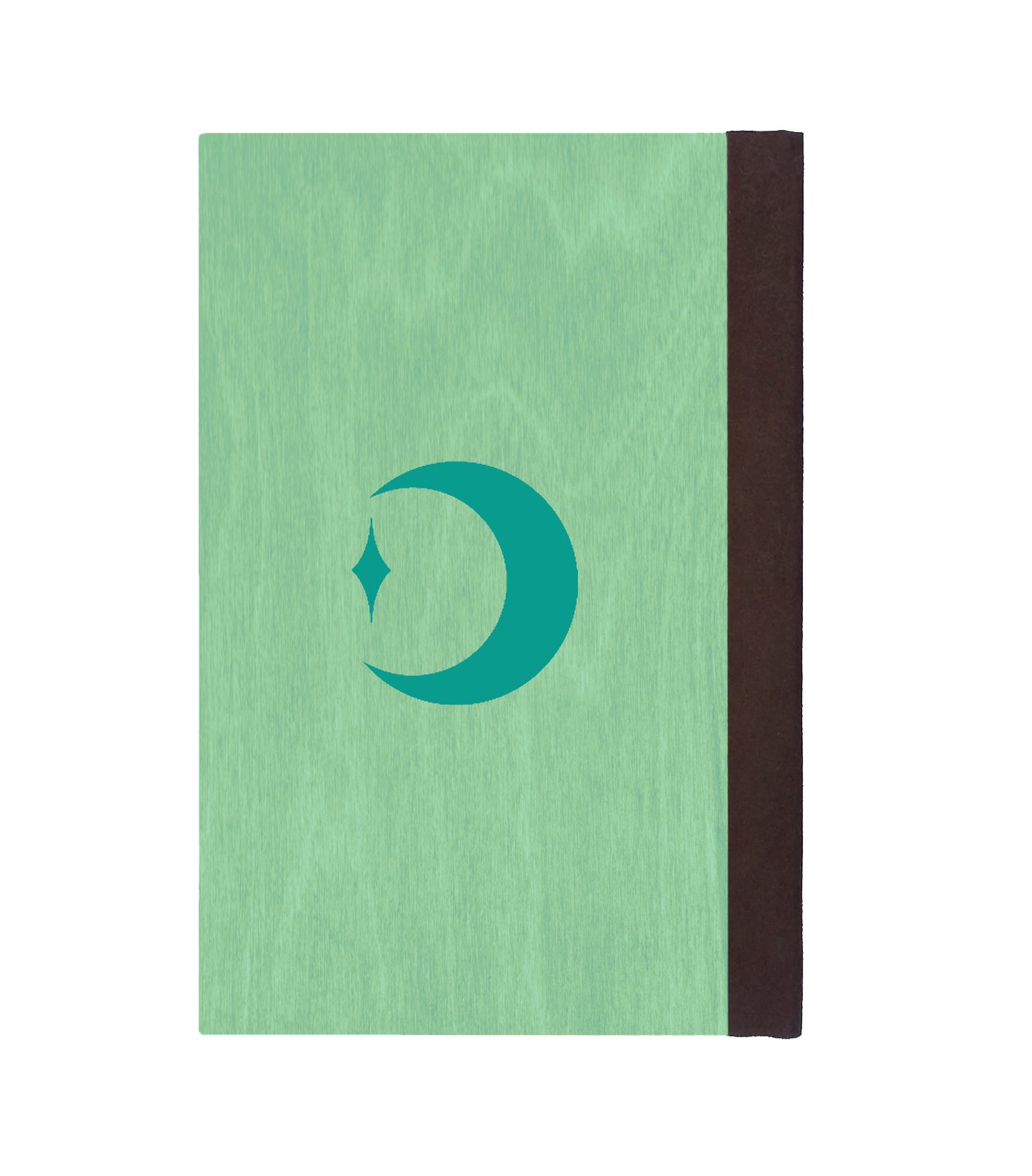 Forest Prince Magnetic Wooden Journal, Jade & Teal