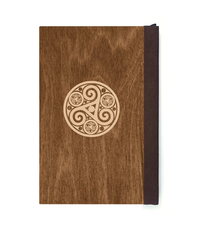 Aurora Bears Magnetic Wooden Journal, Brown & Cream