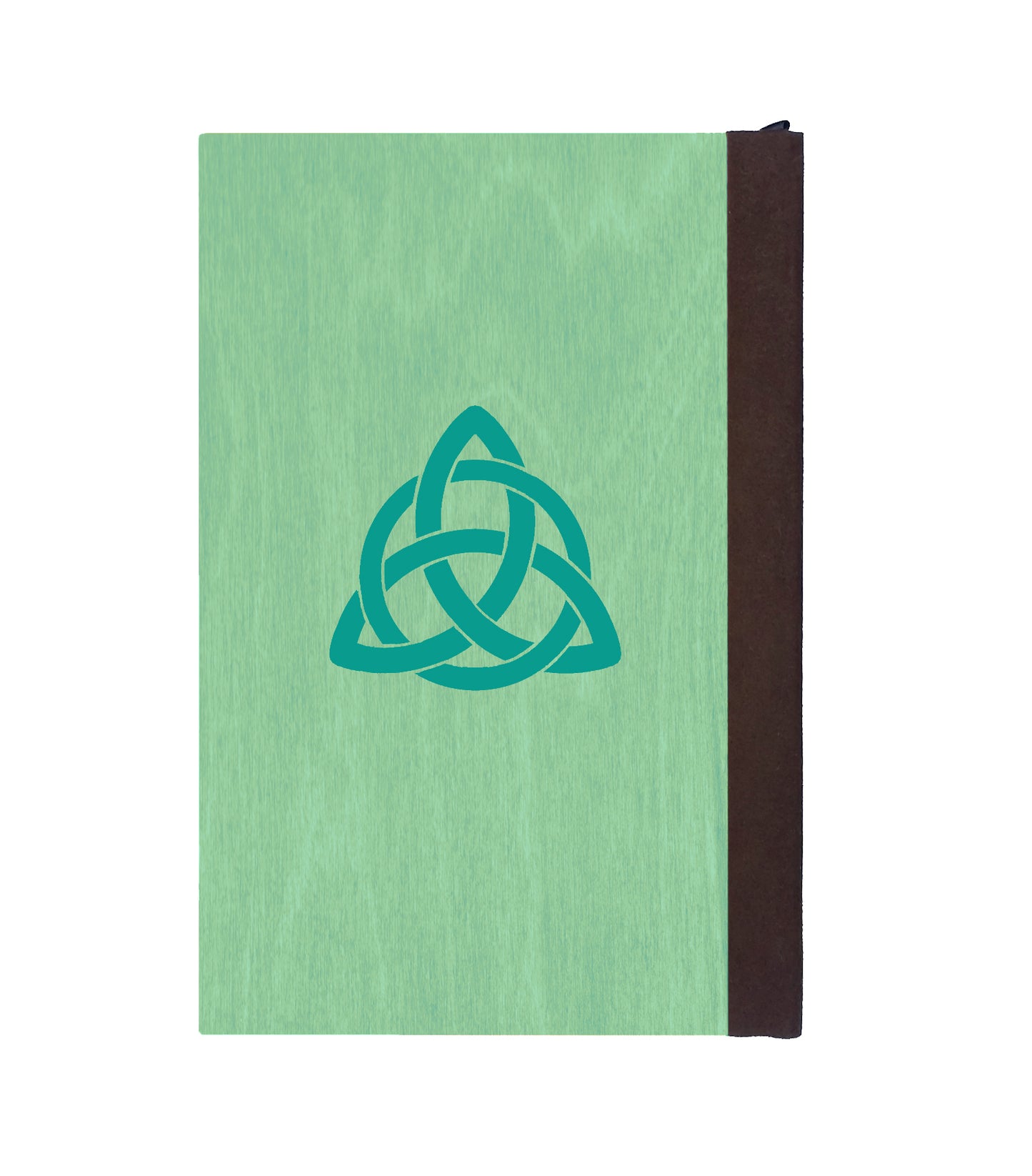 Diving Polar Bear Magnetic Wooden Journal, Jade & Teal